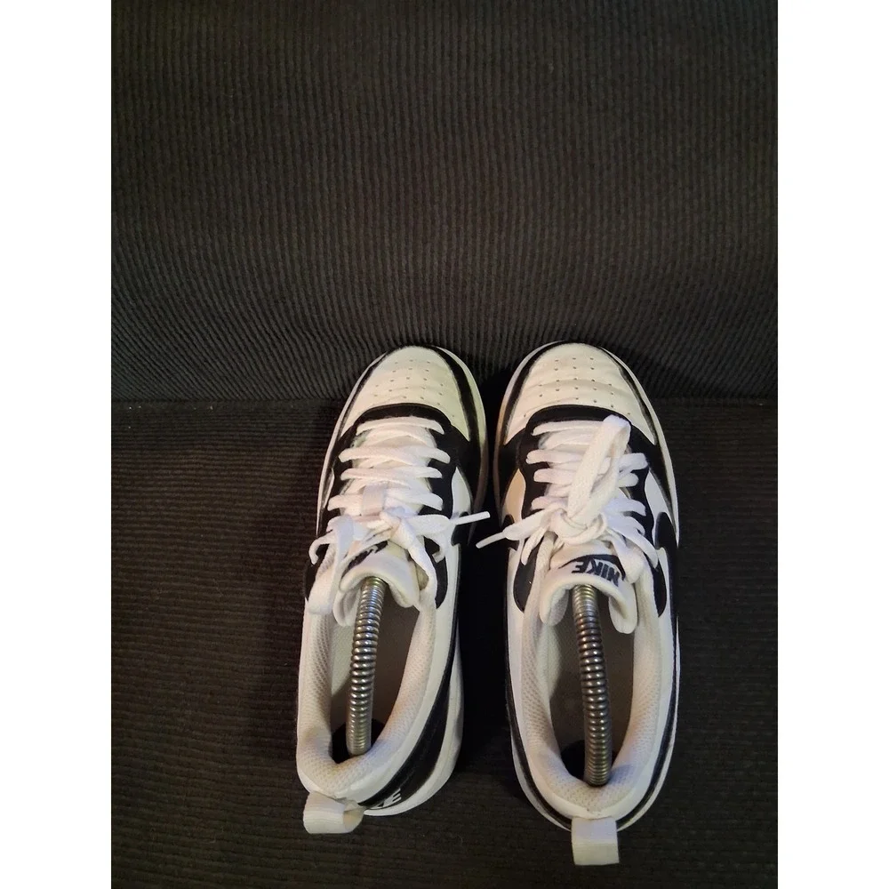 Nike Court Borough Low 2 Black White Panda Kids Shoes BQ5456-131 Size 5Y